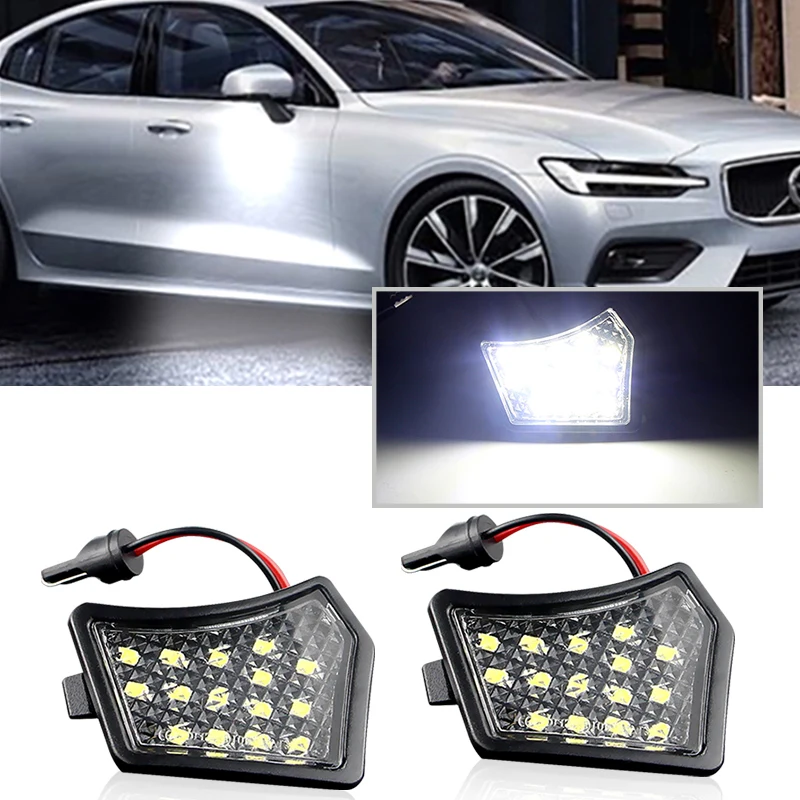 Фото 2 шт. 6000K светодиодные лампы под боковым зеркалом для Jaguar XF X250 X260 XJ X350 X351 X358 XE X760 XK XKR OEM C2C37089 и 90 №1