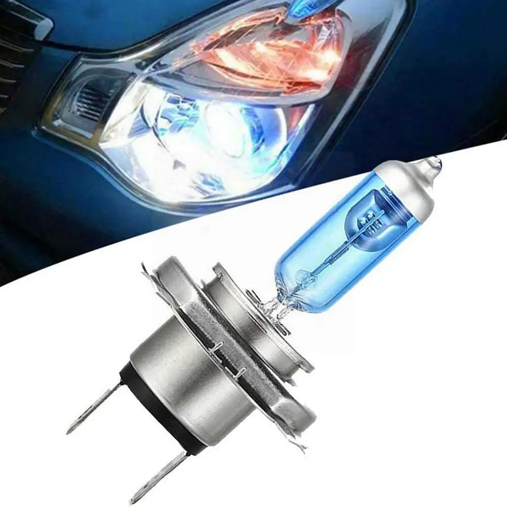

Car Light 12V H4 100W 6000K Car Xenon Gas Halogen Base Aluminum Blue Bulbs Headlamp Headlight Lamp Shell Alloy S3M5