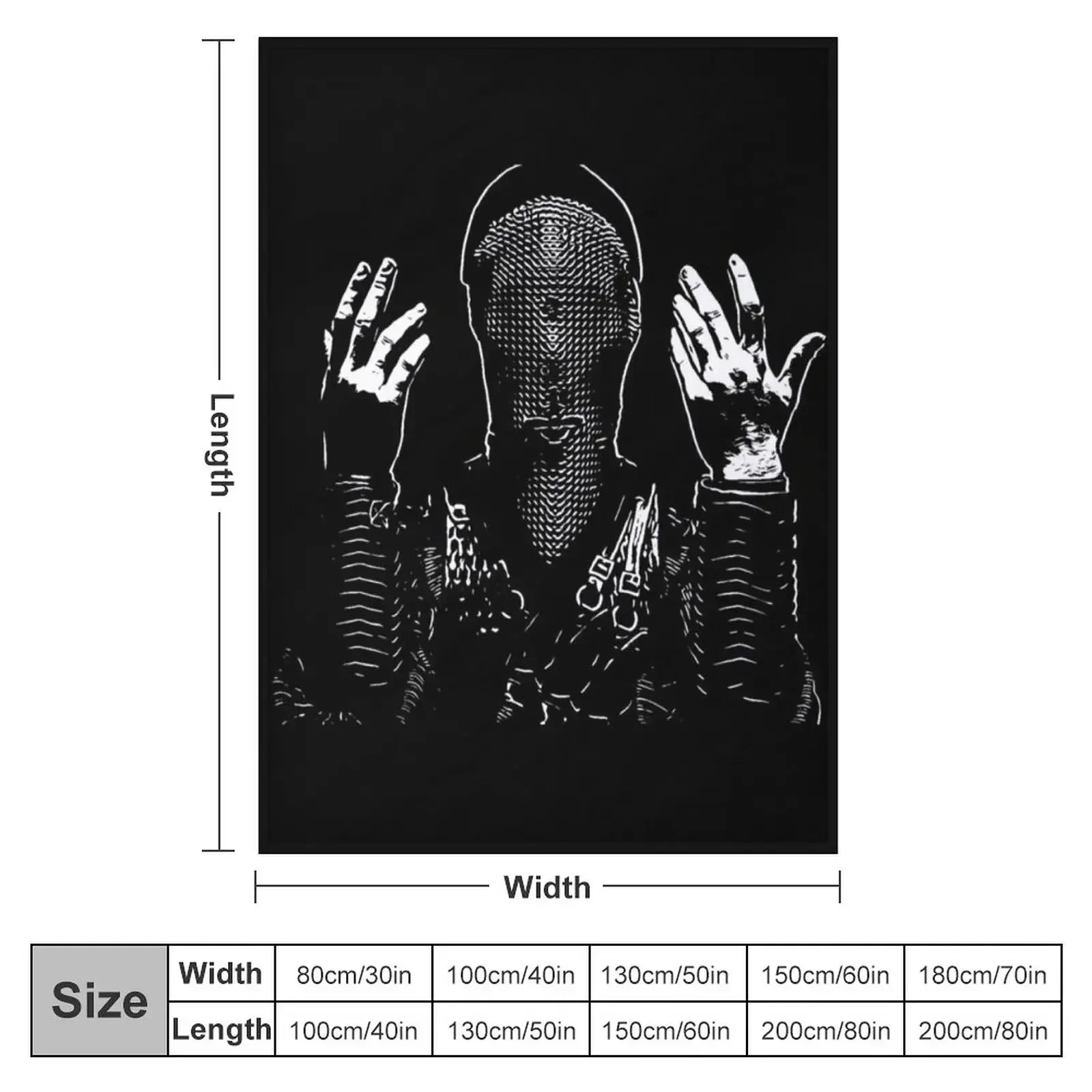 Badass Беатрис Воин монахиня в маске Одеяло Роскошные дизайнерские декоративные