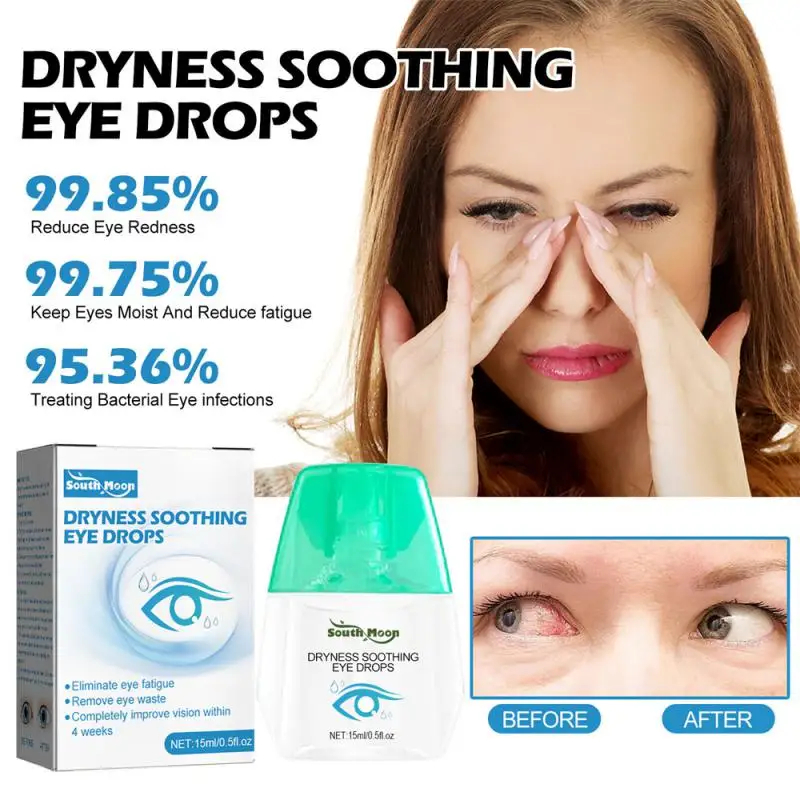 

15ml Eye Drops Eye Soothing Dry Eye Fatigue Solution Relaxing Eye Care Cool Eye Drops