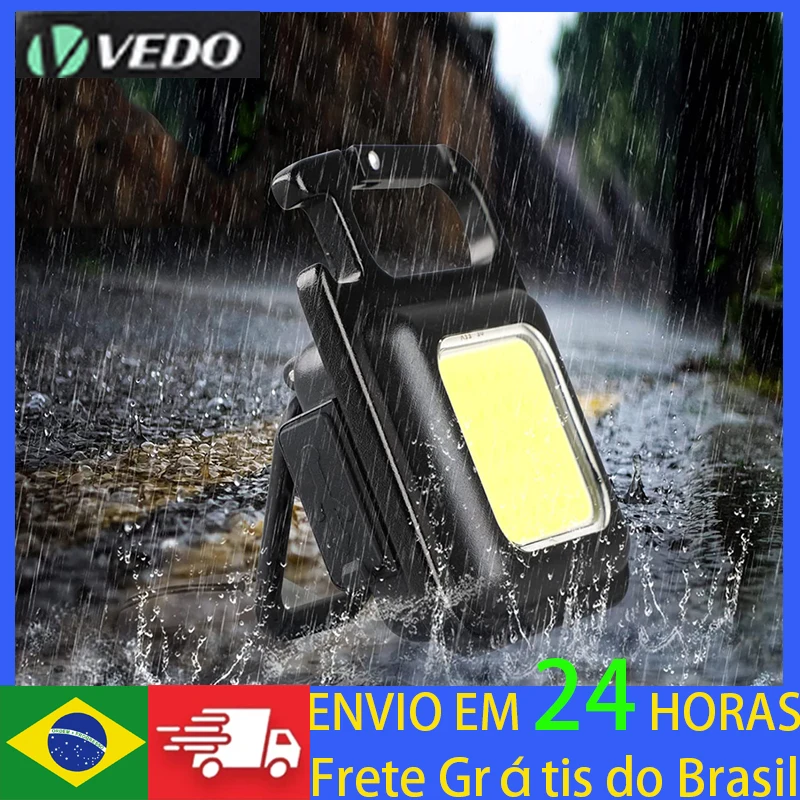 

Mini LED Flashlight Work Light Portable Pocket Flashlight Keychains USB Rechargeable For Outdoor Camping Small Light Corkscrew