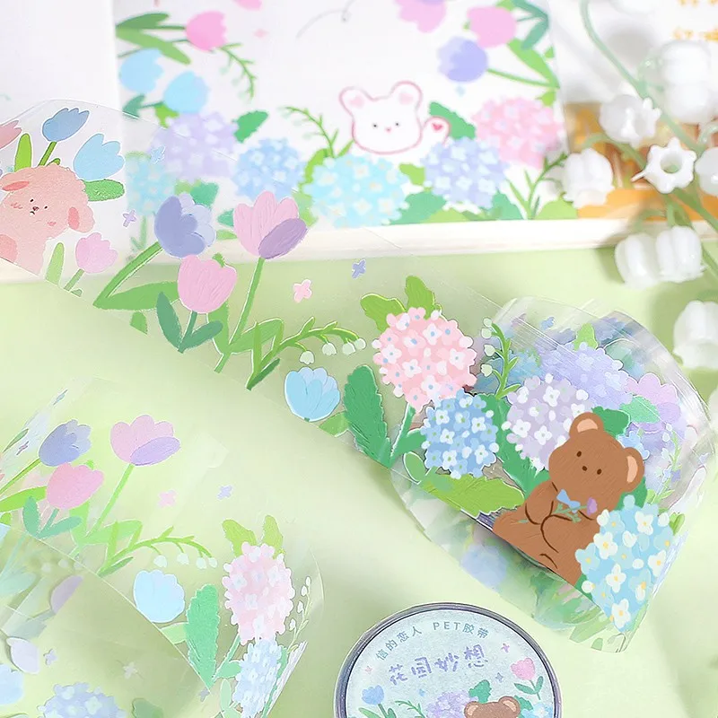 Фото Клейкая лента васи Kawaii, для рукоделия, скрапбукинга, украшения телефона №2