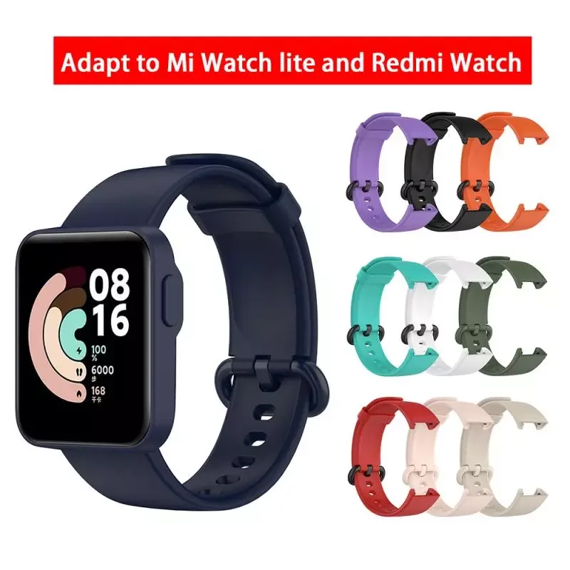 

NEW2023 Breathable Silicone Watch Strap ForMi Watch Lite Global Version Smart Watch Replacement Sport Bracelet Wristband