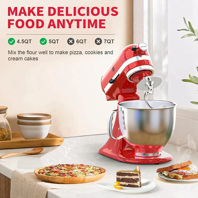 Спиральный крючок для теста из нержавеющей стали деталей миксера Kitchenaid подходит