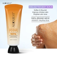 auquest 100g shea butter body scrub exfoliating scrub deep clean moisturizing whiten lightening soft skin repair care cream