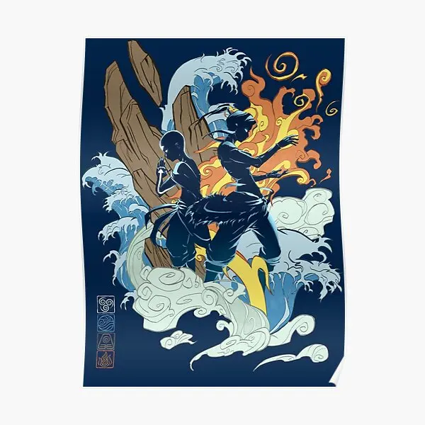 

Плакат с изображением двух аватаров, винтажный художественный декор, украшение комнаты, Настенная картина, смешная роспись, современная до...