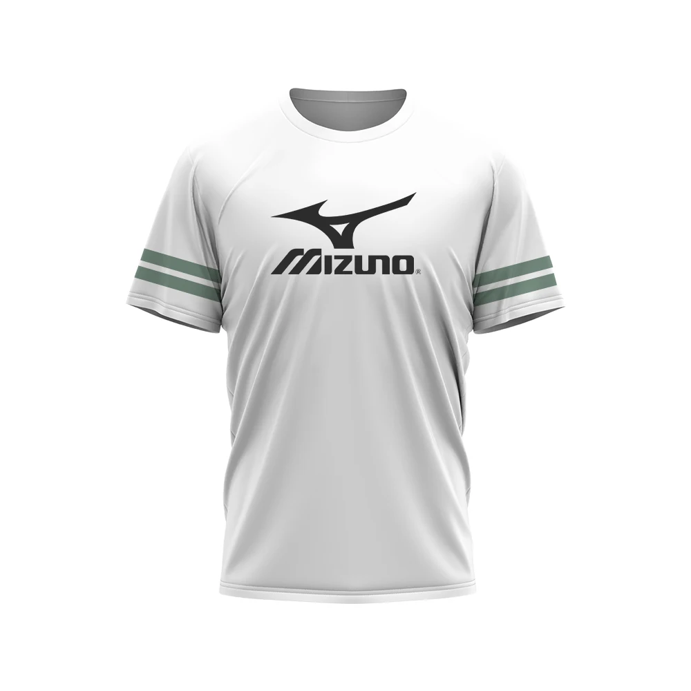 

Men's Breathable Sweat Absorbent Cycling Wear Spliced Printed Tennis Wear Men'smizuno Fitness Short-Sleeved Badminton Sportswear