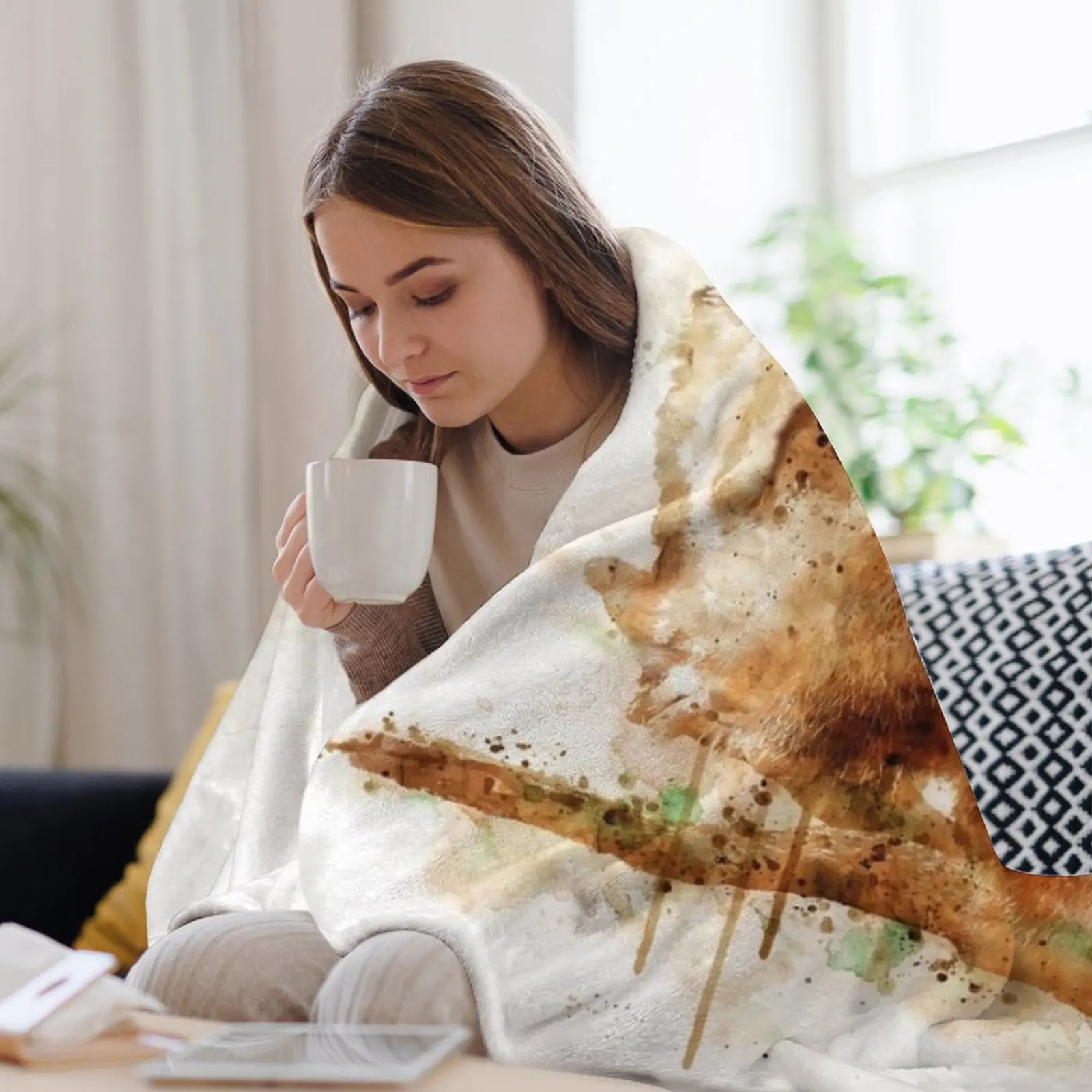 Одеяло Meerkats на Хэллоуин волосатое милое клетчатое теплое зимнее одеяло одеяла