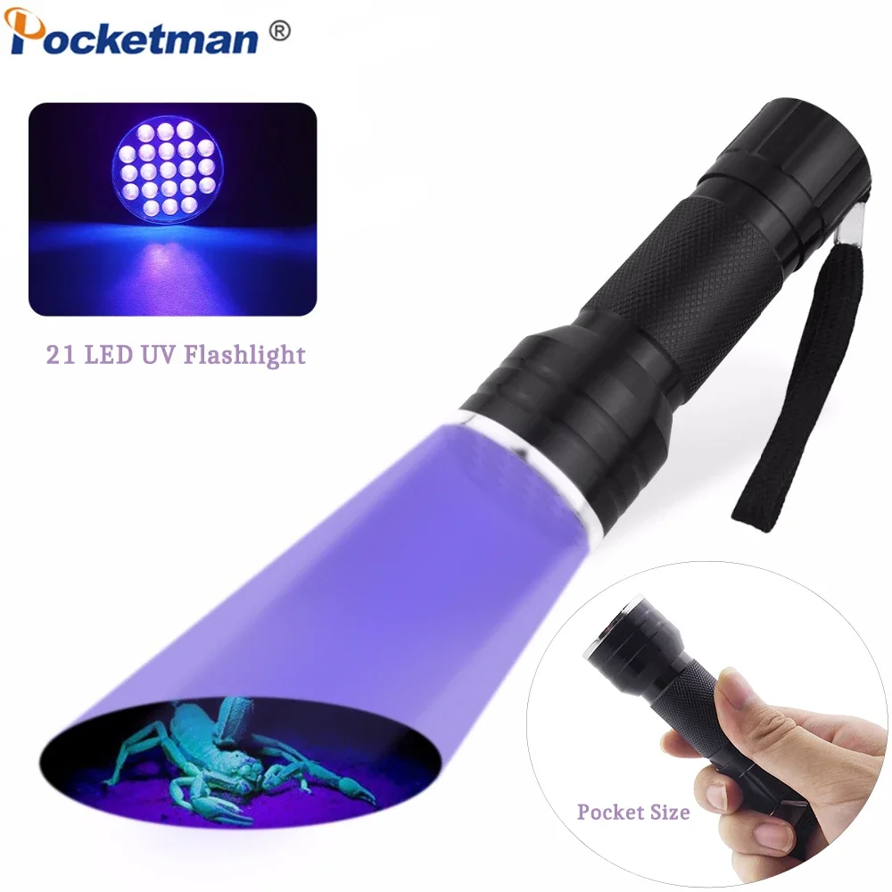 

УФ-фонарик POCKETMAN 21 LED черный
