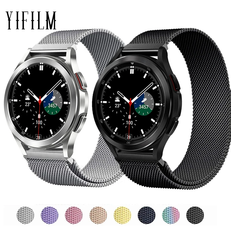 

20mm 22mm Magnetic Watchband For Samsung Galaxy Watch 4 Classic/3/Active 2/S3 Frontier Smartwatch Correa Bracelet Band Strap