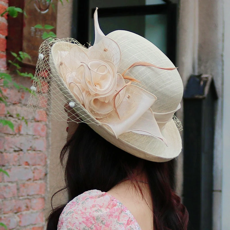 Шляпа женская с керлинговой сеткой корейская модная купольная Billycock элегантная