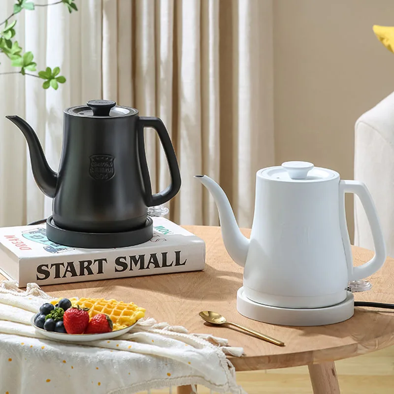 

1.2L Electric Kettle Long Mouth Coffee Pot 304 Stainless Steel Teapot Water Kettle Tea Maker Insulation Pot Jug 1500W