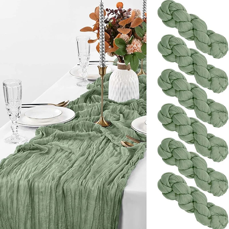 6 шт. элегантная БАЛИЙСКАЯ плиссированная чизловая скатерть-универсальный и