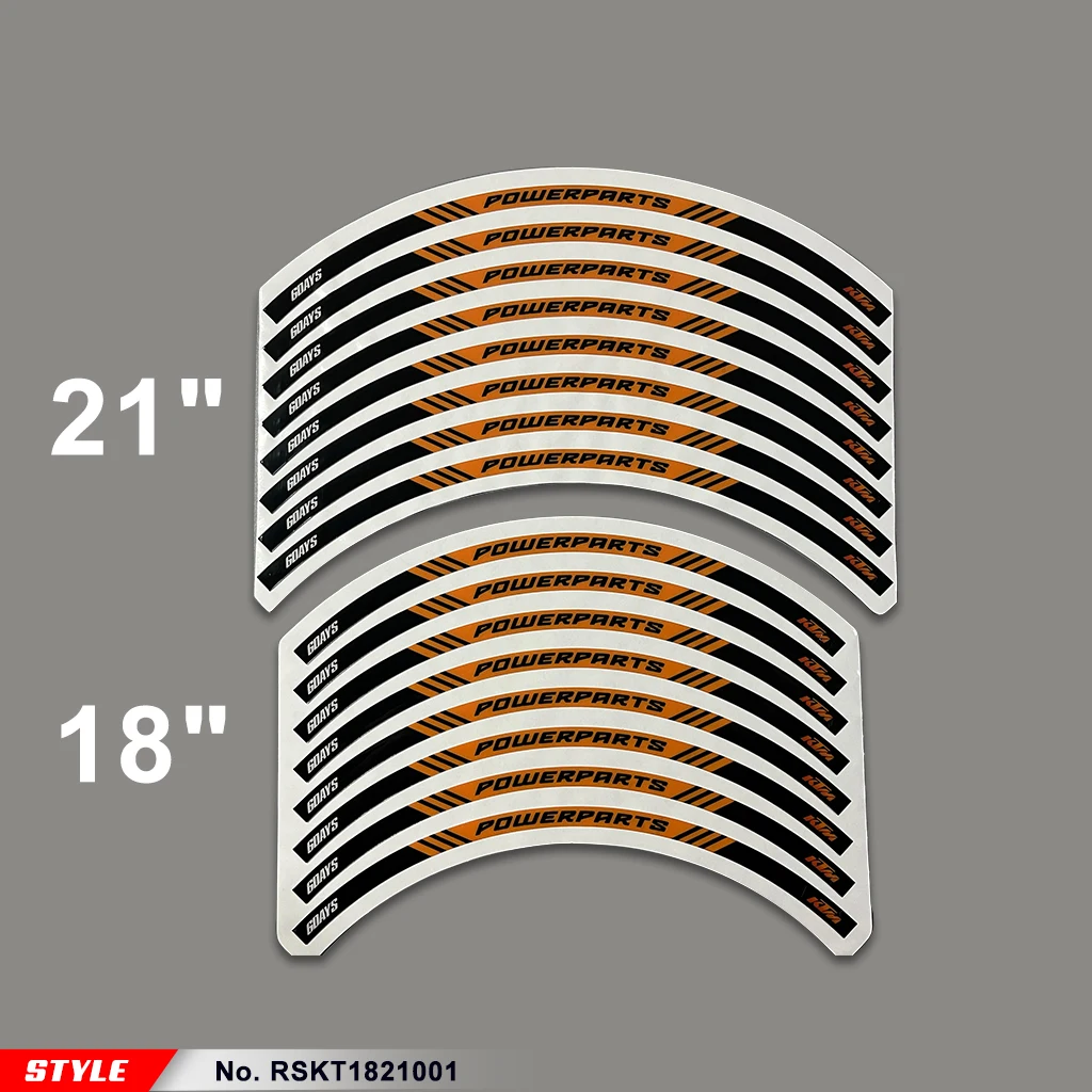 Оригинальная виниловая наклейка HUMAART для мотоцикла внедорожника оранжевого