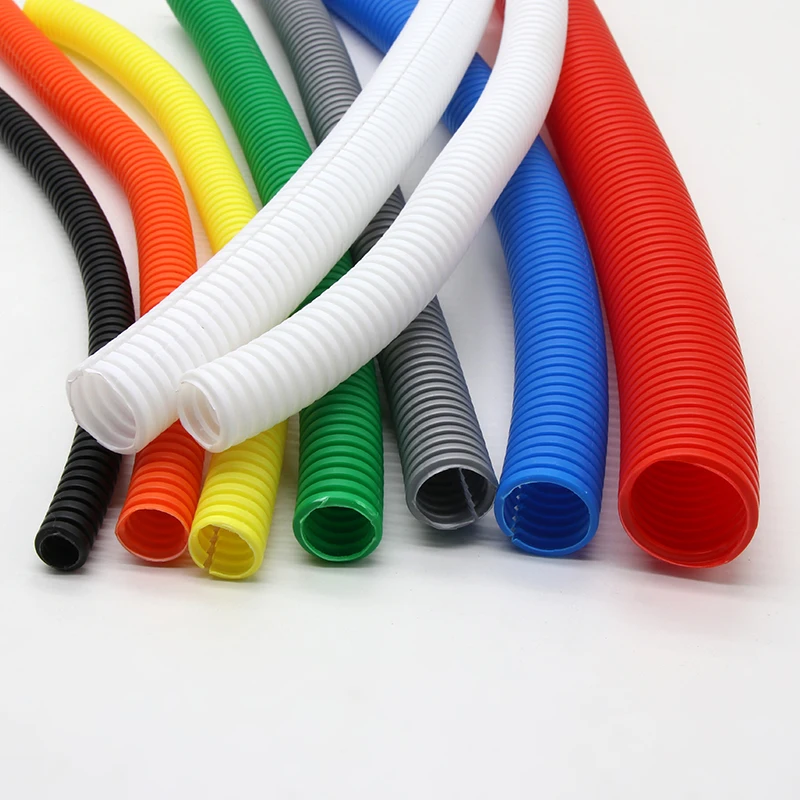 1/5/10M PP Insulated Corrugated Pipe Plastic Hose Wire Threading Protective Sleeve 7.5mm-34.5mm |
