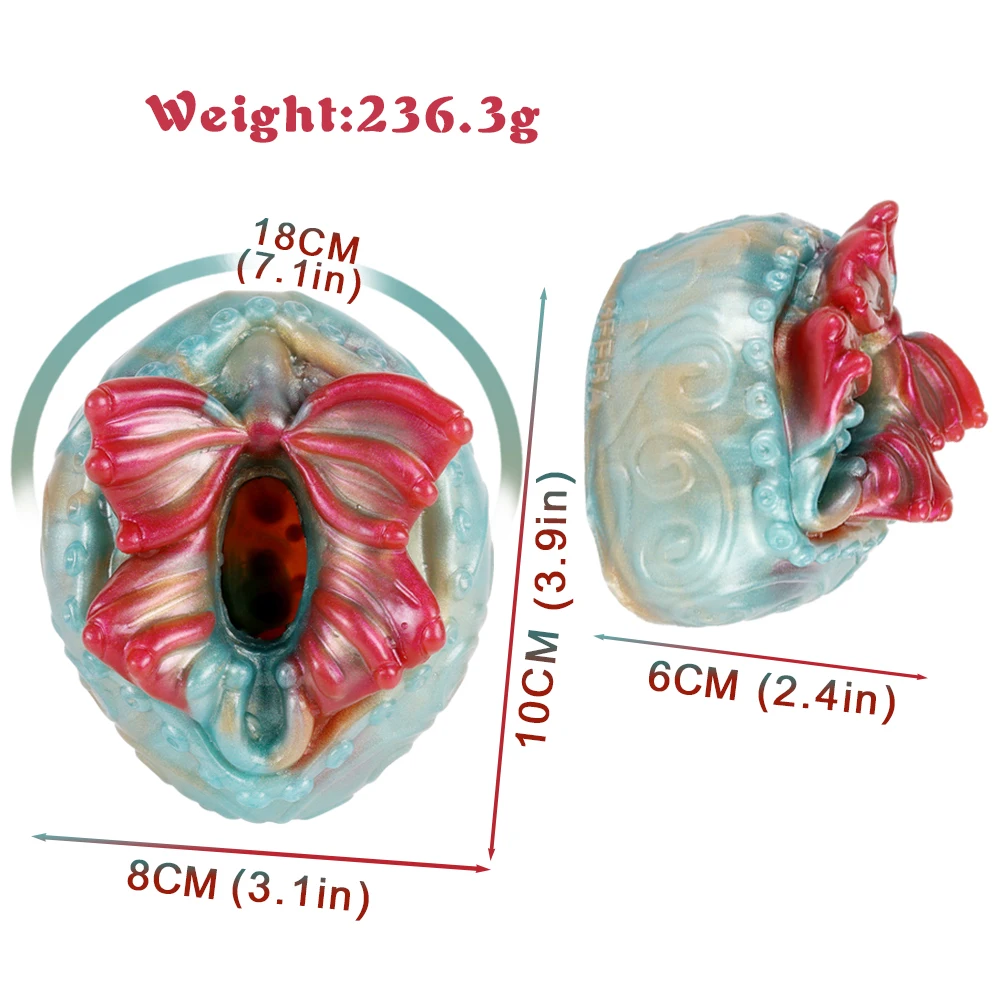 Массажер для пениса GEEBA в форме бабочки гибкий жидкий силиконовый массажер