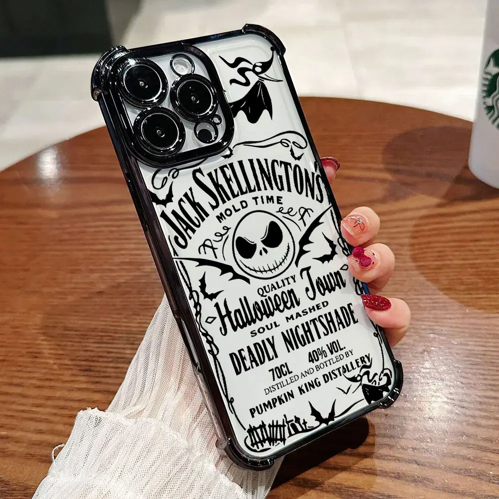 Фото Чехол с изображением Джека Скеллингтона и Салли на Хэллоуин для Samsung Galaxy A57 A37 A17 A07 A56 A16 A26 A06 A36 A55 A35 A25 15 5G A34 A52 A54 №3