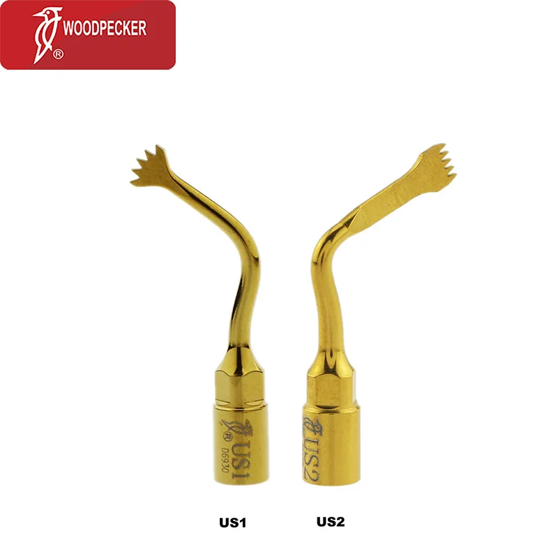 

Woodpecker Dental Ultrasurgery Bone Cutting Piezo Surgery Tip US1 US2 For Mectron Piezosurgery EMS Compatible with Dental Scaler