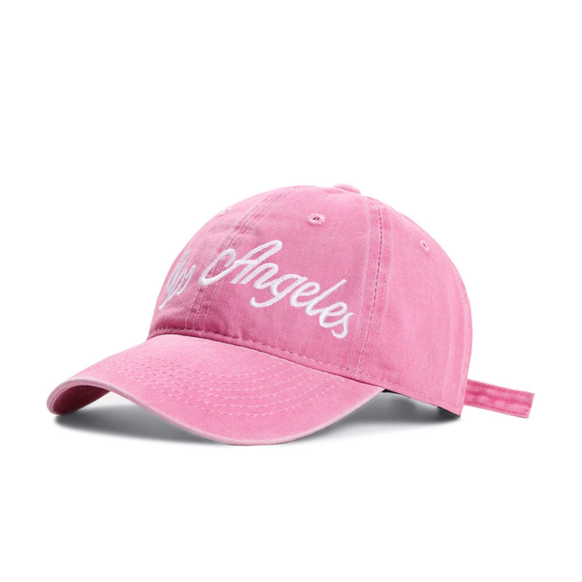 

Розовая Женская кепка IL KEPS с вышивкой Лос-Анджелеса для мужчин и женщин, бейсболка из мягкого хлопка, солнцезащитная Кепка Kpop BQM279