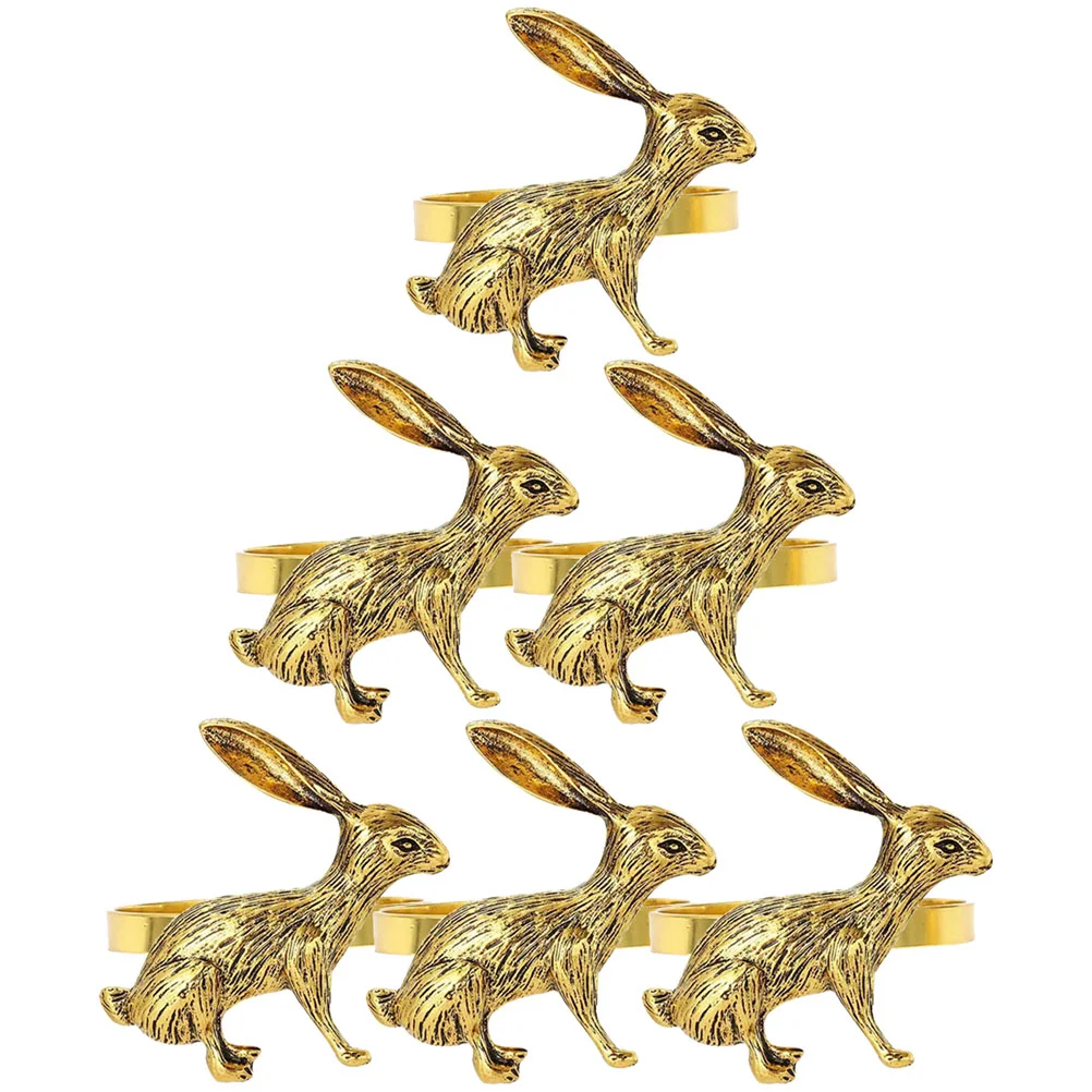 

Napkin Rabbit Easter Decor Buckle Year Holder The Dining Favors Party Stuffers Egg Festivalspring Bunny Ring New Chinese Rings