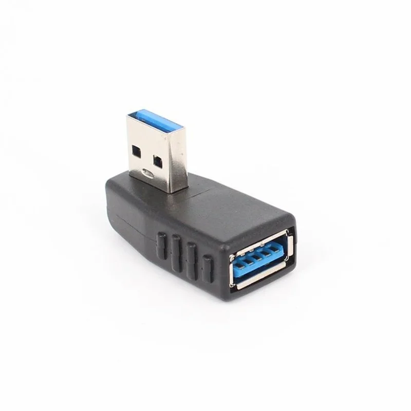 

Переходник USB 3,0 штекер-гнездо 90 градусов Удлинительный кабель с левым и правым углом удлинитель с правым углом преобразование Plug and Play