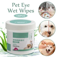 130 pcsa lot pets dogs cats wipe pet eye wet wipes dog cat tear stain remover pet eye grooming wipes pet grooming supplies pets