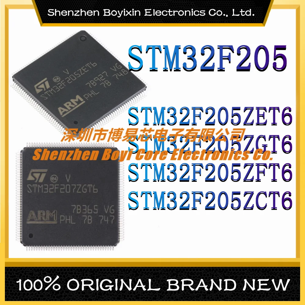 STM32F205ZET6 STM32F205ZGT6 STM32F205ZFT6 STM32F205ZCT6 Package: LQFP-144 ARM Cortex-M0 120MHz Microcontroller (MCU/MPU/SOC) IC