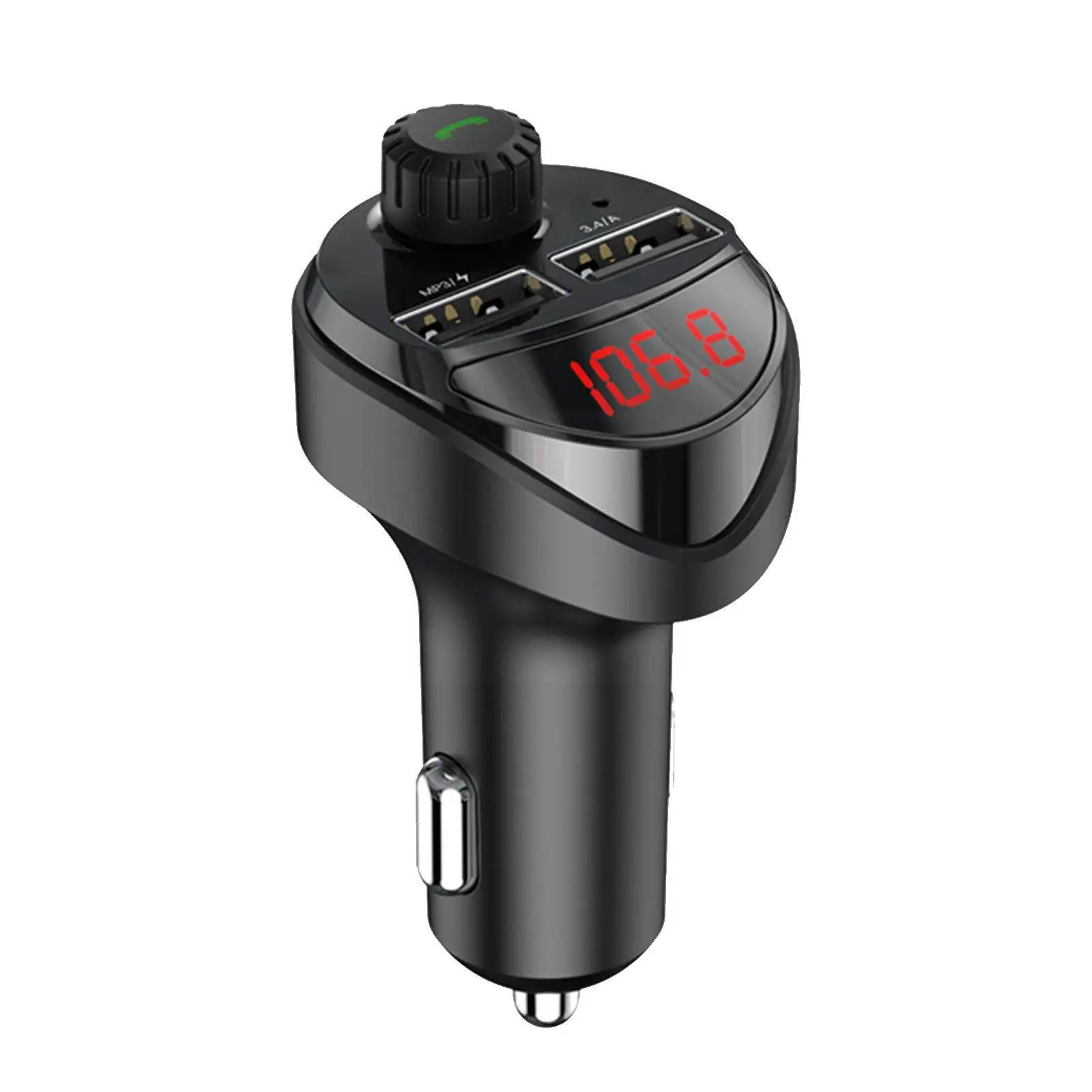 

Fm-трансмиттер автомобильный, Bluetooth, 2 USB-порта