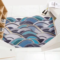 geometric entrance door mat living room anti slip carpet bath mat kitchen rug hallway floor mat pvc silk loop door mats