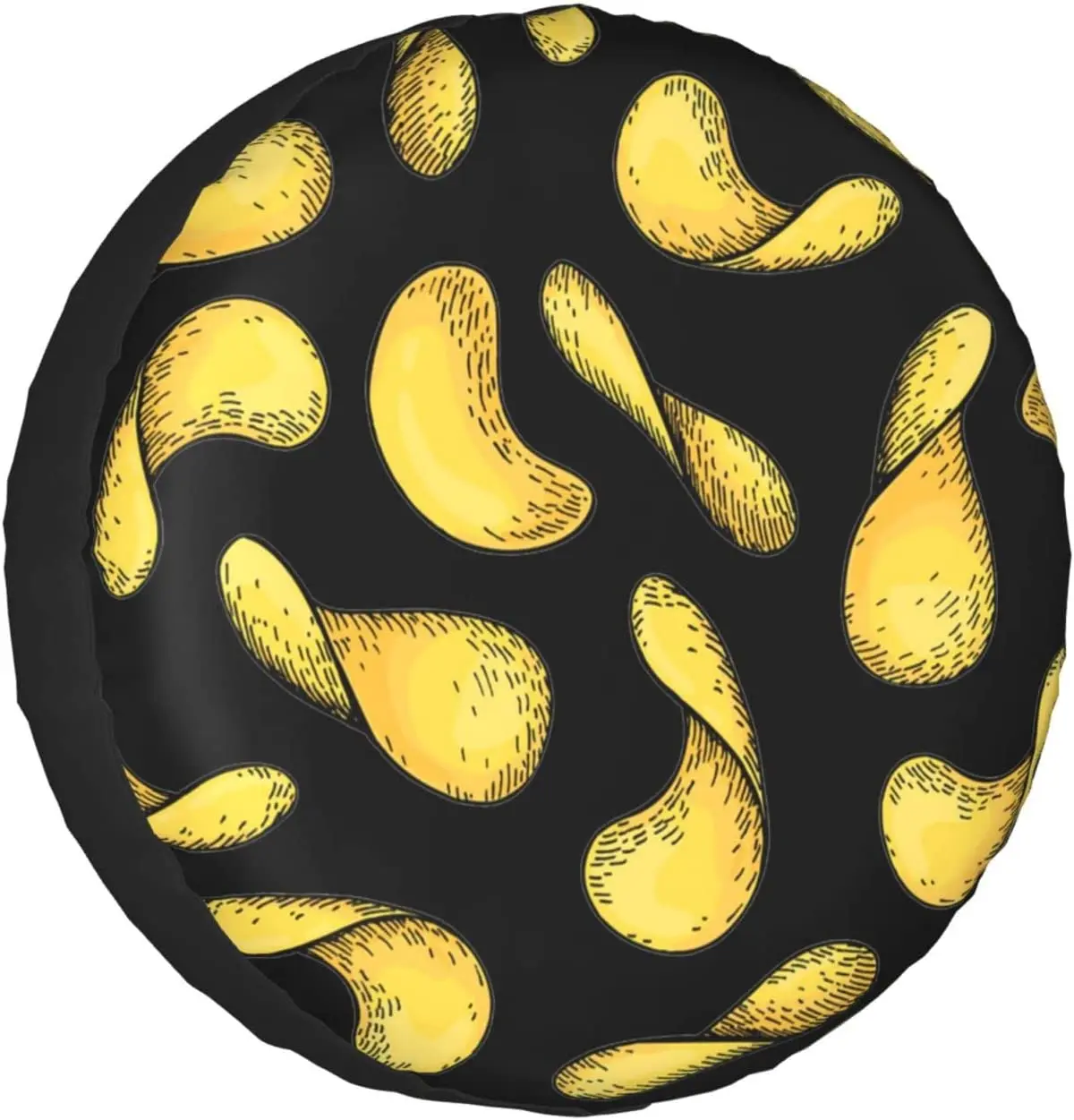 

Potato Chips Pattern Tires Cover Car Tire Protection Cover Cloth Waterproof Tire Cover Spare Tire Guard