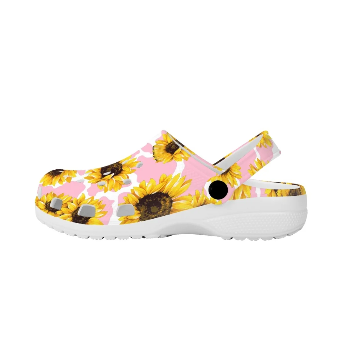 Sunflower Printed Lightweight Clogs Casual Beach Travel Comfortable Slippers New Unisex Non-Slip Flat Sandals Zapatos Mujer