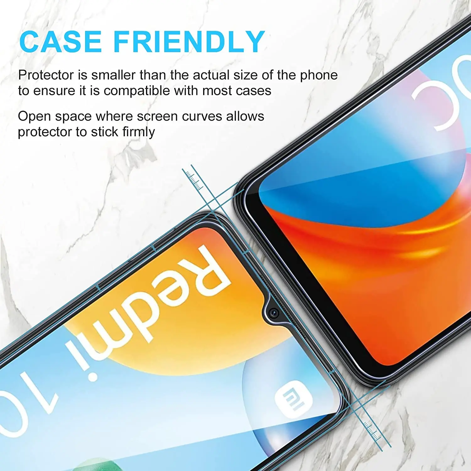 2/4Pcs Screen Protector Glass For Xiaomi Redmi 10C Tempered Glass Film
