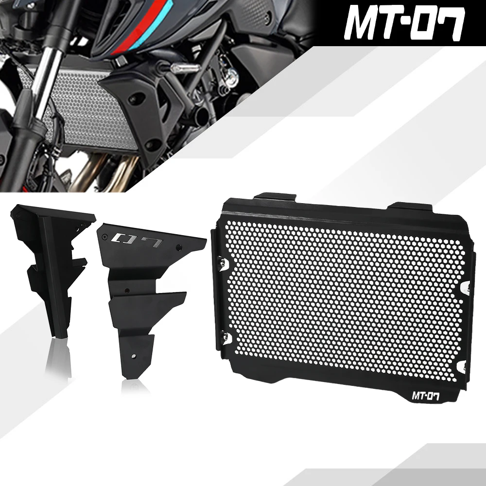 

Аксессуары для мотоциклов FZ07 MT07 2018 2019 2020 2021 2022, боковая решетка радиатора, Защитная крышка для мотоциклов YAMAHA