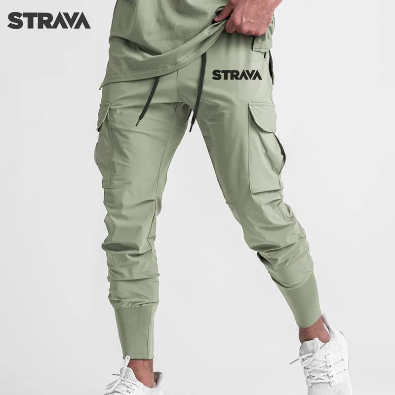 

Брюки STRAVA мужские для велоспорта, фитнеса, бега, тренировок, брюки-карго