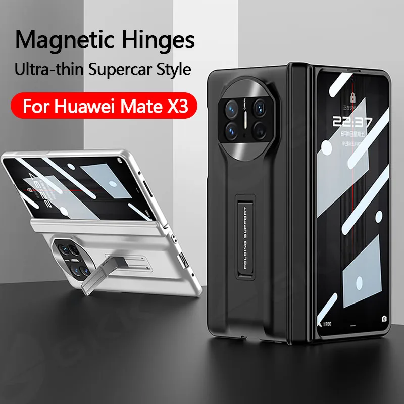 

GKK Original Case For Huawei Mate X3 Case Magnetic Hinge Tempered Glass Protection Holder ​Plastic Hard Cover For Huawei MateX3