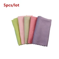5 pcs anti grease fish scale wipe kitchen microfiber scale washing rags clean towel cloths home tools cleaning dish table rag