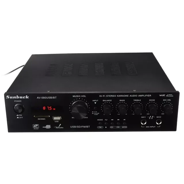 

Цифровой усилитель мощности, 1000 Вт, 220 В, Bluetooth