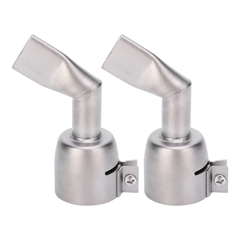 

2Pcs Welding Gunnozzle 120 Degree Stainless Steel Flat Nozzle Welder Tips For Vinyl PVC Plastic