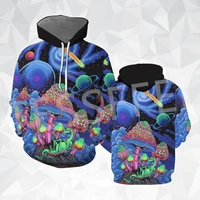 tessffel mushroom hipple psychedelic trippy tattoo colorful tracksuit 3dprint menwomen streetwear casual funny jacket hoodies l