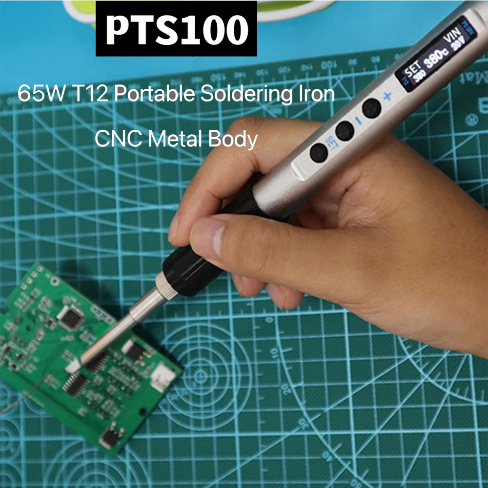 

Portable Electric Soldering Iron with OLED HD Screen Adjustable Solder Welding Station Rapid Warming for Electrical Engineering