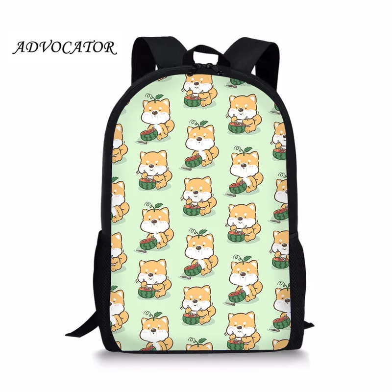 

New Large Schoolbag Cute Corgi Printed Waterproof Bagpack Primary School Book Bags for Teenage Girls Kids Mochilas Escolar