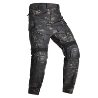 han wild g3 combat pants with knee pads airsoft tactical trousers multicam hunting trekking hiking camouflage military elastic
