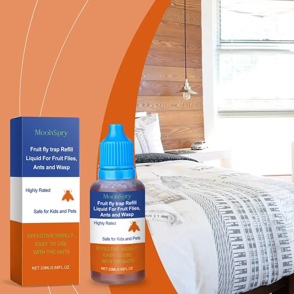 НОВАЯ высококачественная 20 мл жидкая ловушка для заправки фруктовых мух мощный