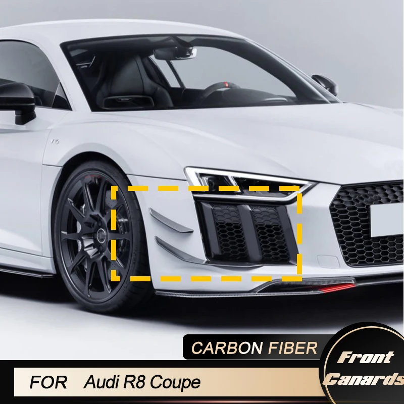 Передний бампер автомобиля боковые вентиляционные накладки для Audi R8 V10 Coupe