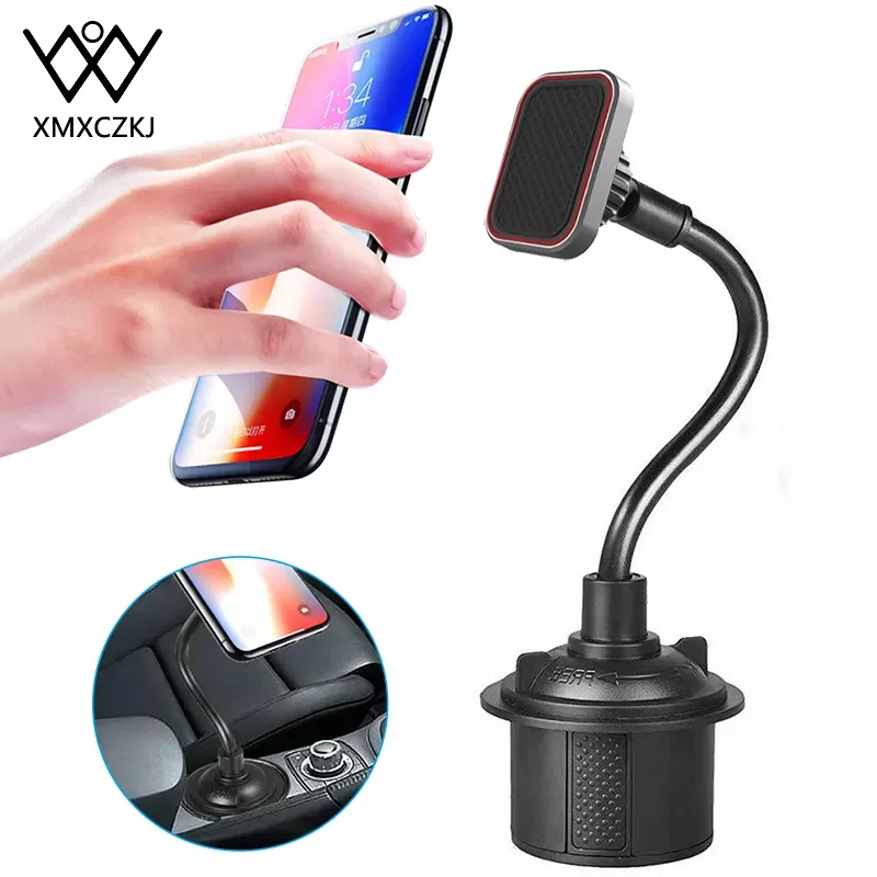 

Adjustable Gooseneck Cup phone Holder Magnetic Car Cup Holder Phone Mount Long Arm Phone Cup Holder For Xiaomi Redmi Note 7 GPS