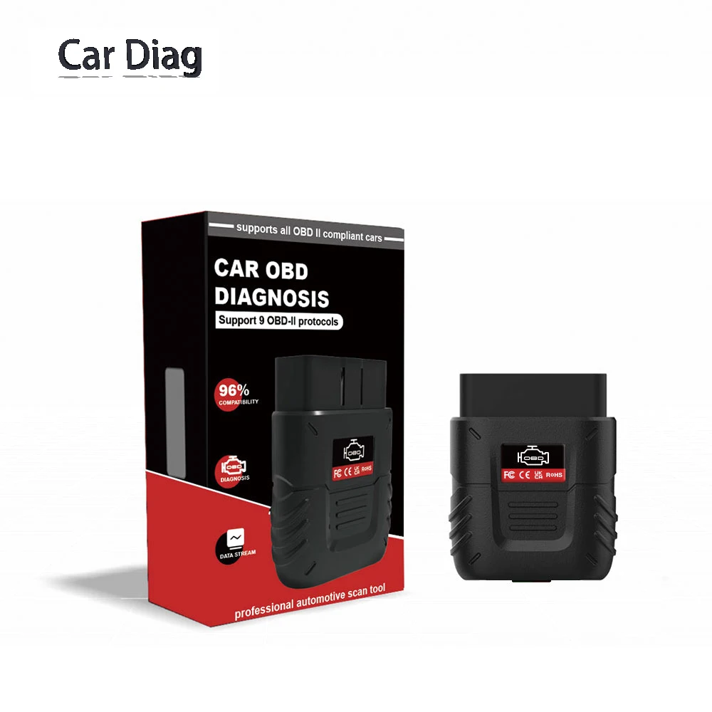 

ELM327 Car DiagnosisTools V019 OBD2 Scanner Auto Engine Fault Erase Trouble Code Decoder Support Android iOS Windows