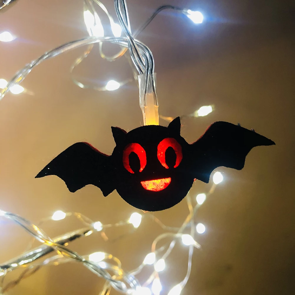 

Carnival Party Christmas Light String Decoration Lights 1M Bat Castle Decoration LED Plastic High Quality Useful