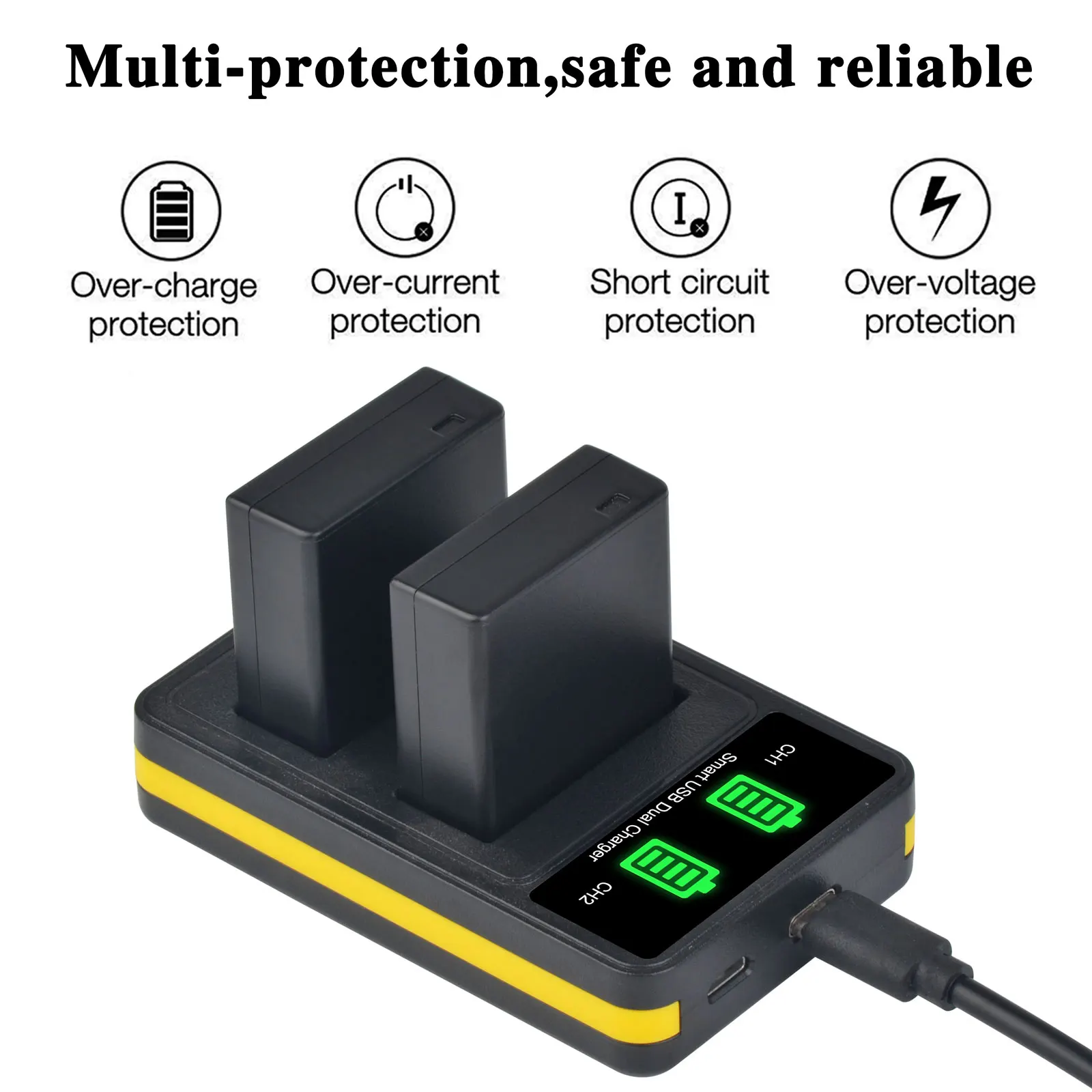 Фото DMW-BLG10 BLE9E BLG10E BLE9PP BLG10PP Аккумулятор и зарядное устройство для Panasonic GF5 GF6 GX7 GX9 GX80 LX100 G100 ZS70 ZS80 TZ80 TZ91 №2