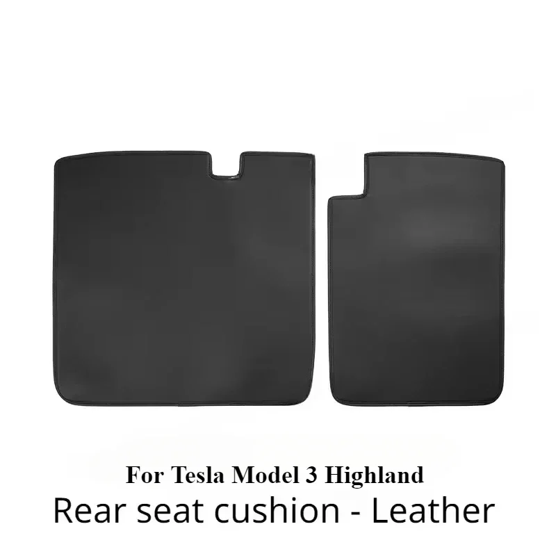 

Кожаные коврики для багажника Tesla Model Y/Y Juniper 2025 Model 3/3 Highland, защита спинки заднего сиденья, подкладка для спинки, противоударная накладка для домашних животных