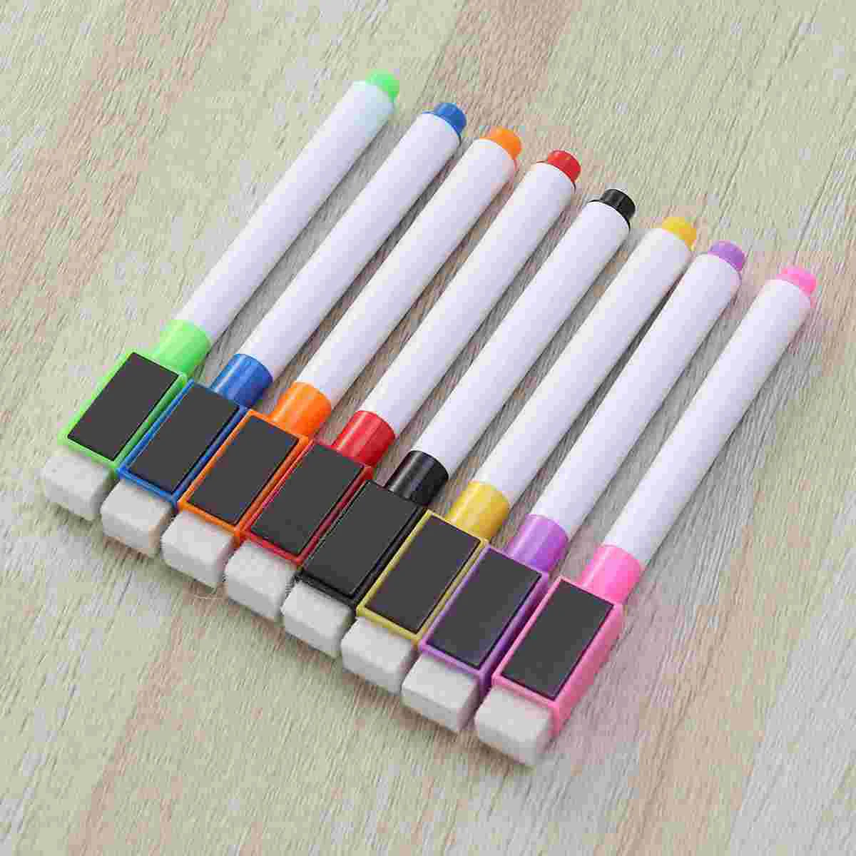 

Dry Erase Markers Whiteboardboard White Marker Pen Pens Eraserdrawing School Supplies Wipe Cap Mini Supplie Erasers Magnet